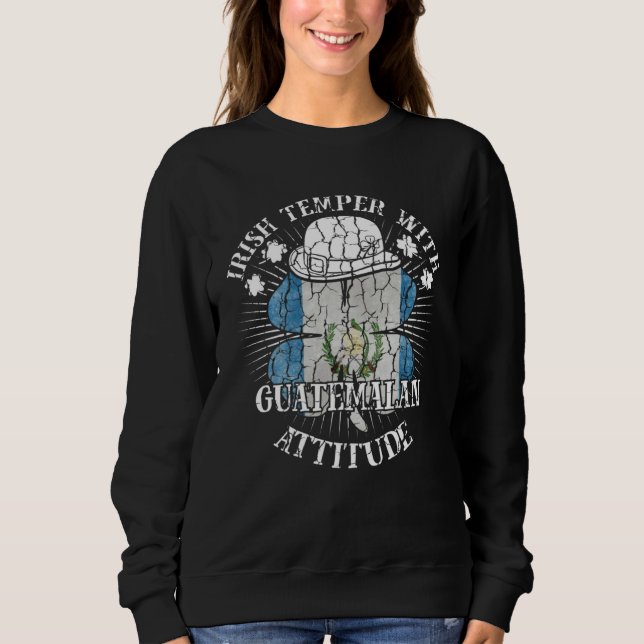 Camiseta Distressed Irish Guatemalan Attitude Patriotic Sha (Frente)