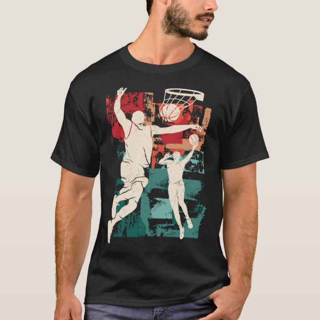 Camiseta Distressed Look Basketball (Frente)