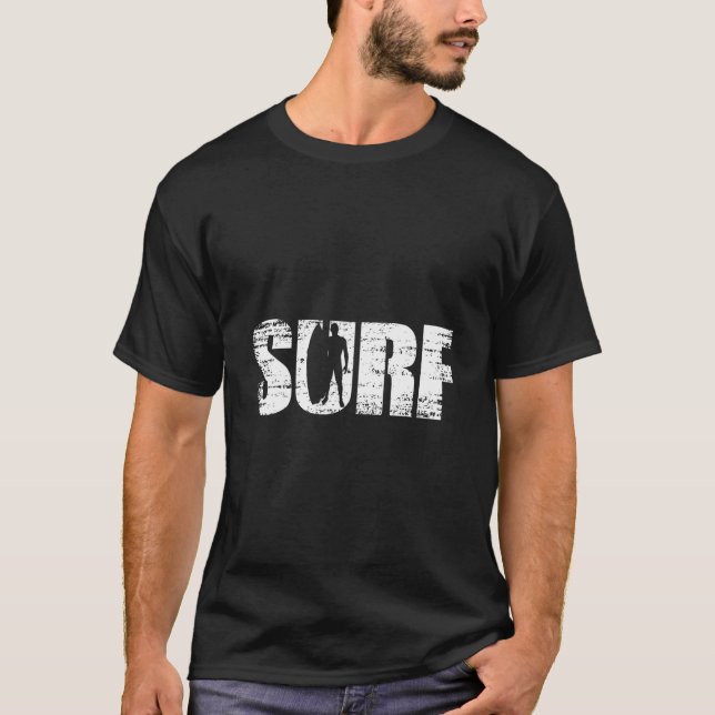 Camiseta Distressed Look Surfing For Surfers (Frente)