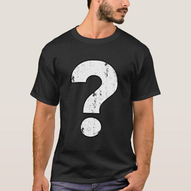 Camiseta Distressed Question Mark (Frente)