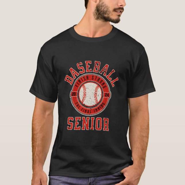 Camiseta Distressed Senior Baseball Mom Baseball Senior 202 (Frente)