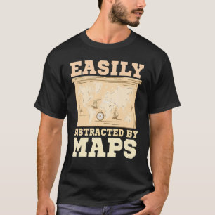Camiseta Distribuído Facilmente Por Mapeamento Geográfico 1