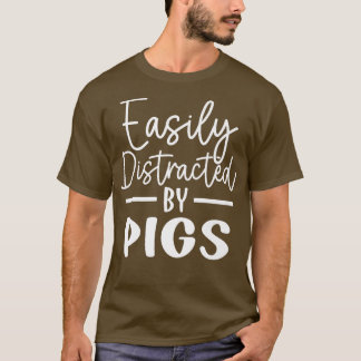 Camiseta Distribuído Facilmente Por Porcos Premium1287