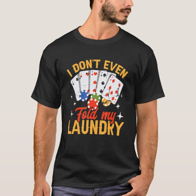 Camiseta Distribuidor de Pôquer Cassino - Eu Nem Dobro Minh (Frente)