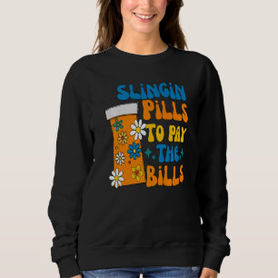 Camiseta distribuindo pílulas enfermeira farmácia farmacêu