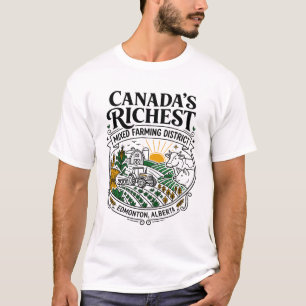 Camiseta Distrito de Agricultura Mista Mais Rico do Canadá
