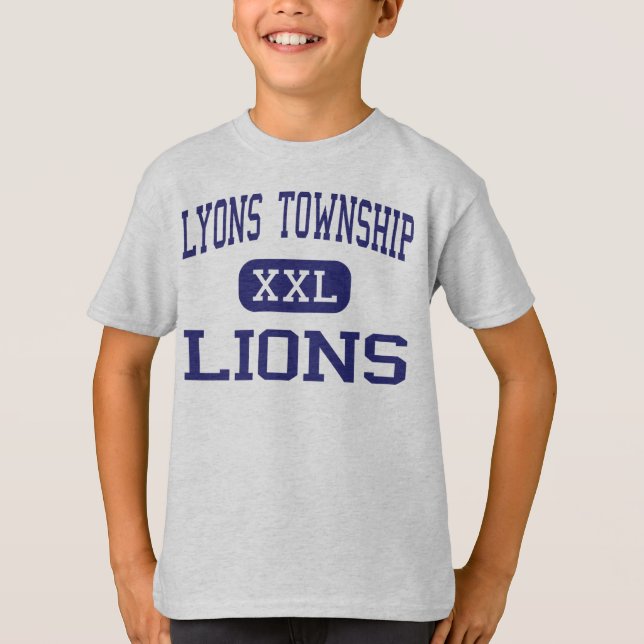 Camiseta Distrito de Lyons - leões - alto - granja Illinois (Frente)