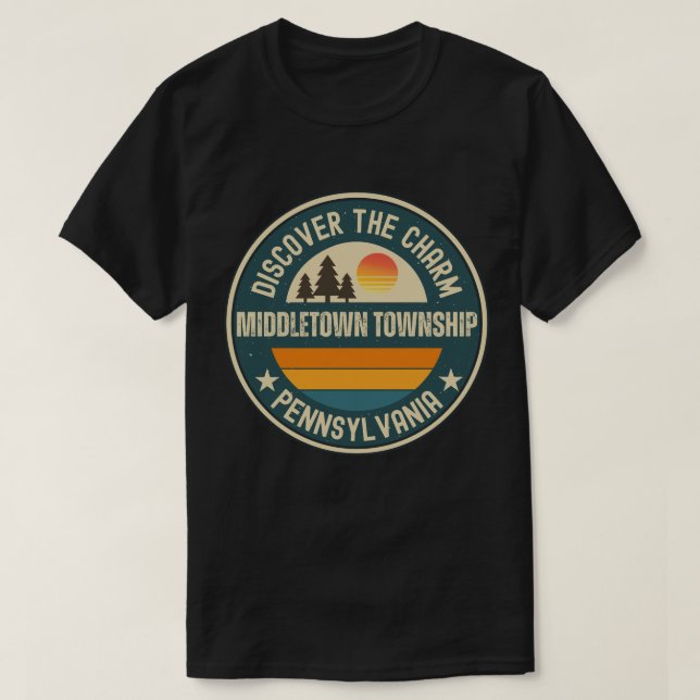 Camiseta Distrito de Middletown, Pensilvânia (Frente do Design)