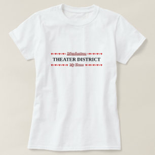 Camiseta DISTRITO do TEATRO - minha casa - Manhattan, NYC