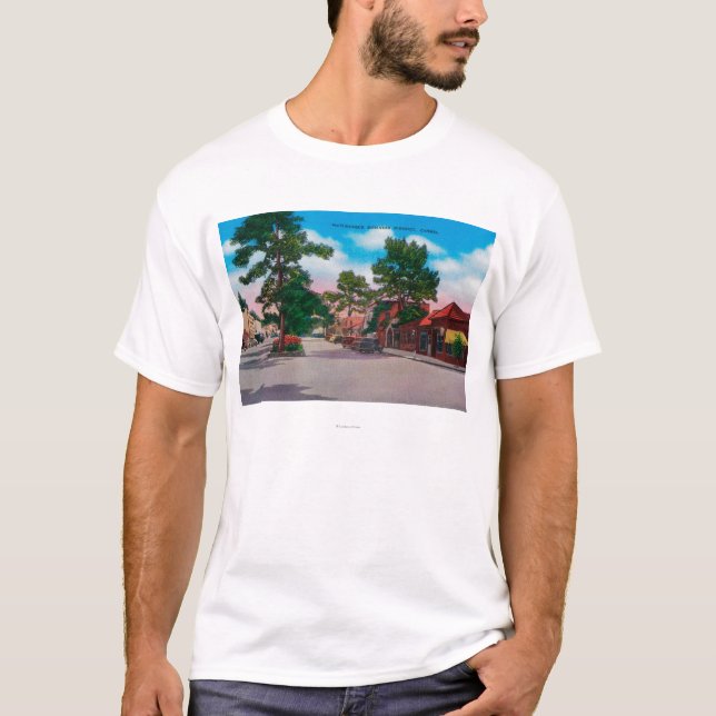 Camiseta Distrito financeiro pitoresco, Carmel (Frente)
