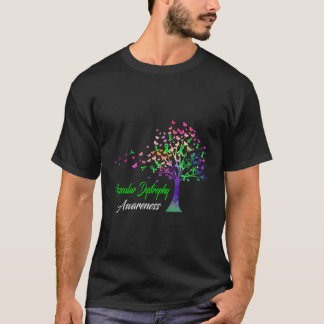Camiseta Distrofia Muscular da Fita de Árvore Consciência