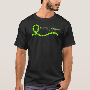 Camiseta Distrofia Muscular Miçangas de Fita de Consciência