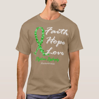 Camiseta Distrofia Myotónica Sensibilização Fé Esperança Am