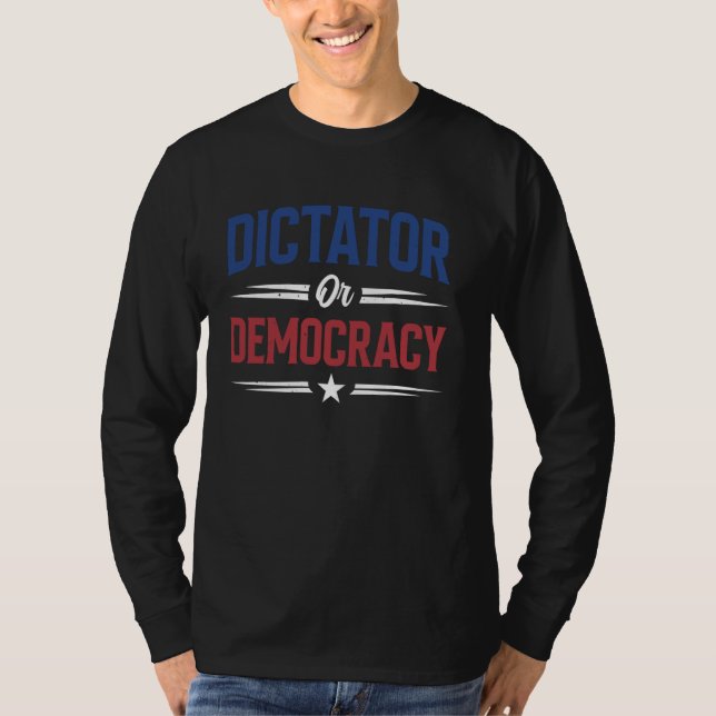 Camiseta Ditador Ou Democracia (Frente)