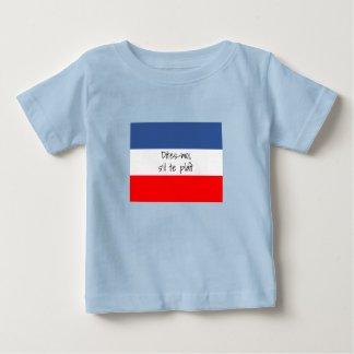 Camiseta Dite-me, por favor (Speak to Me) bandeira francesa