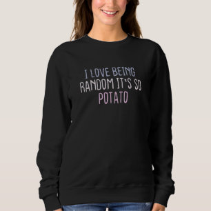 Camiseta Dito Colorido Gráfico Eu Amo Ser Aleatório É Tão