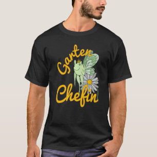 Camiseta Dito de Jardim Chef de Jardim Sapo Elfo Com Flor