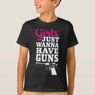 Camiseta Dito Divertido de Arma Antiga - Garotas Só Querem