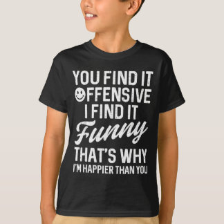 Camiseta Dito engraçado achar ofensivo humor adulto sarcást