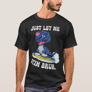 Camiseta Dito Engraçado Apenas Me Deixe Autismo Bruh Em Abr