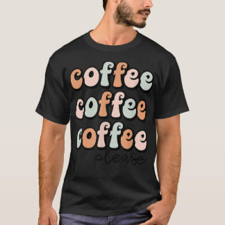Camiseta Dito Engraçado de Café para Mulheres Cafeína Café 
