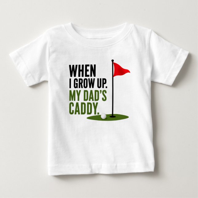 Camiseta Dito engraçado de golfe para bebê golfista (Frente)