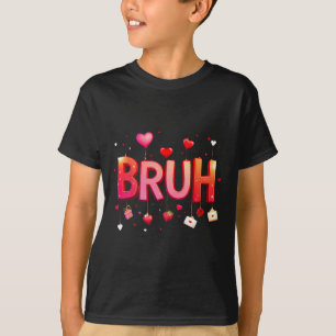 Camiseta Dito engraçado de meme Bruh Saudação Bro Adolescen