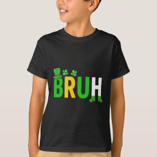 Camiseta Dito engraçado de meme Bruh Saudação Bro Teen Boy