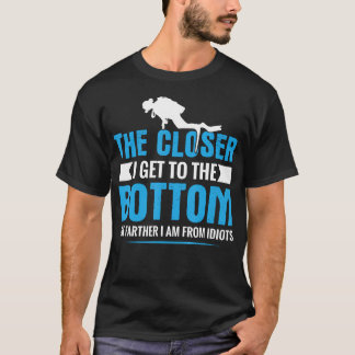 Camiseta Dito engraçado de mergulho para homens e mulheres
