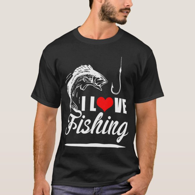 Camiseta Dito engraçado de pescador (Frente)