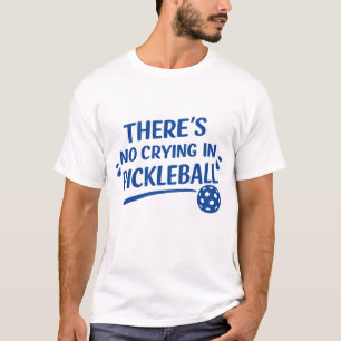 Camiseta Dito engraçado de Pickleball em texto azul 