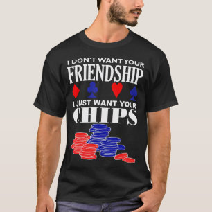 Camiseta Dito engraçado de pôquer