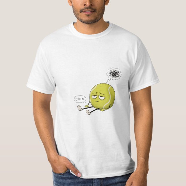 Camiseta Dito engraçado de tênis (Frente)
