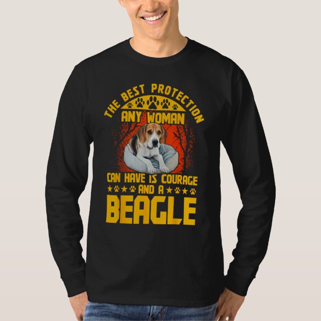 Camiseta dito engraçado do cão Beagle_2 (Frente)