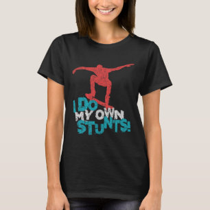 Camiseta Dito engraçado e fixe de skateboarding
