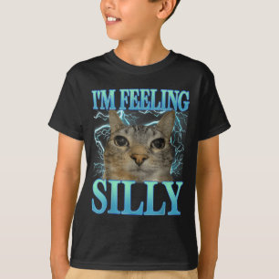 Camiseta Dito Engraçado Gato Amante Estou Me Sentindo Tolo