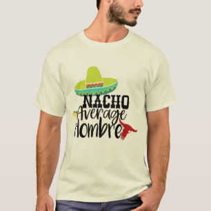 Camiseta Dito engraçado Nacho Homem Médio Gráfico Slogan