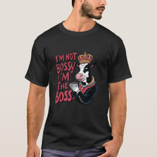 Camiseta dito engraçado sarcástico de animal vaca engraçada