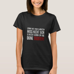 Camiseta Dito espirituoso sobre trabalho e colegas