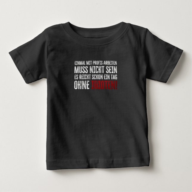 Camiseta Dito espirituoso sobre trabalho e colegas (Frente)