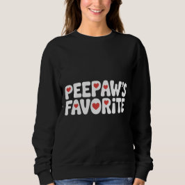 Camiseta Dito Favorito do Peepaw Engraçado Avô Família Fofo
