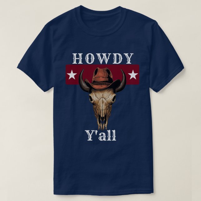 Camiseta Dito Popular do Texas Olá a Todos (Frente do Design)