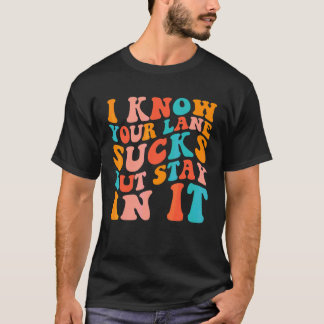 Camiseta Dito sarcástico Eu sei que sua pista é uma porcari