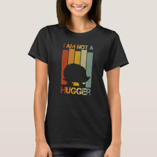 Camiseta Dito Sarcástico Não Sou Abraçador Gráfico Vintage