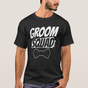 Camiseta Ditos de festa da equipe do noivo Casamento soltei