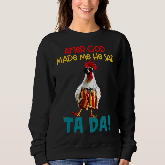 Camiseta Ditos de frango depois que Deus fez (Frente)