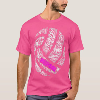 Camiseta Ditos De Voleibol Para Meninas