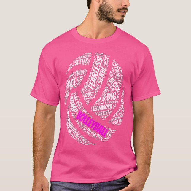 Camiseta Ditos De Voleibol Para Meninas (Frente)