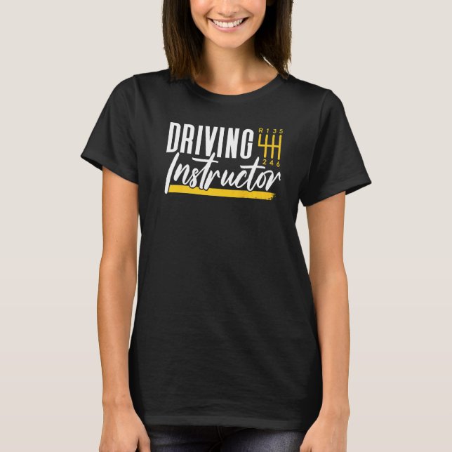 Camiseta Ditos do professor de instrutor de direção (Frente)