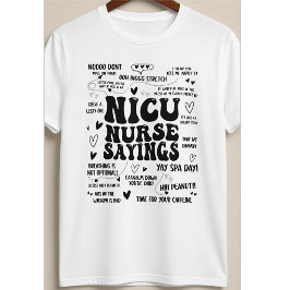 Camiseta Ditos engraçados de enfermeira da UTIN Citações en